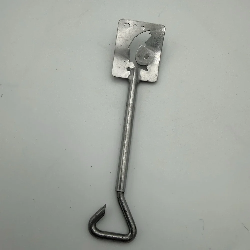 Vintage Old Collectible Metal‎ Silver Sardine Can Opener Decor Fish